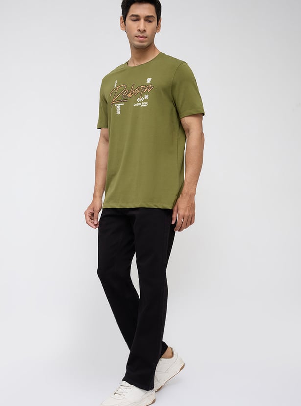 SPYKAR Typographic Print T-shirt