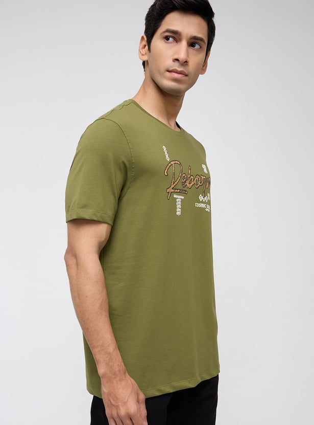 SPYKAR Typographic Print T-shirt