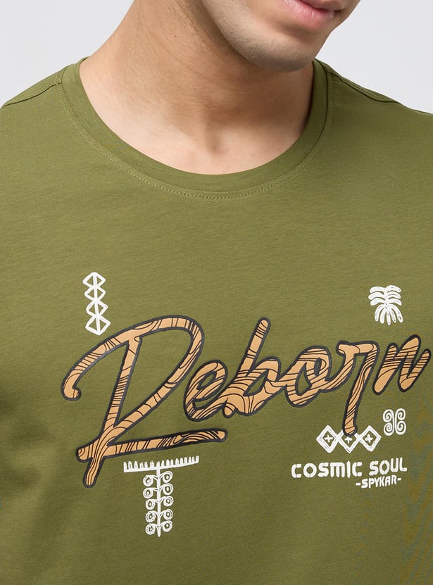 SPYKAR Typographic Print T-shirt