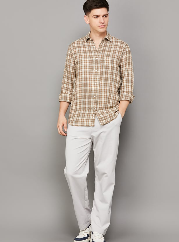 COLORPLUS Checked Regular Fit Shirt