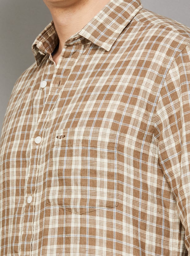 COLORPLUS Checked Regular Fit Shirt