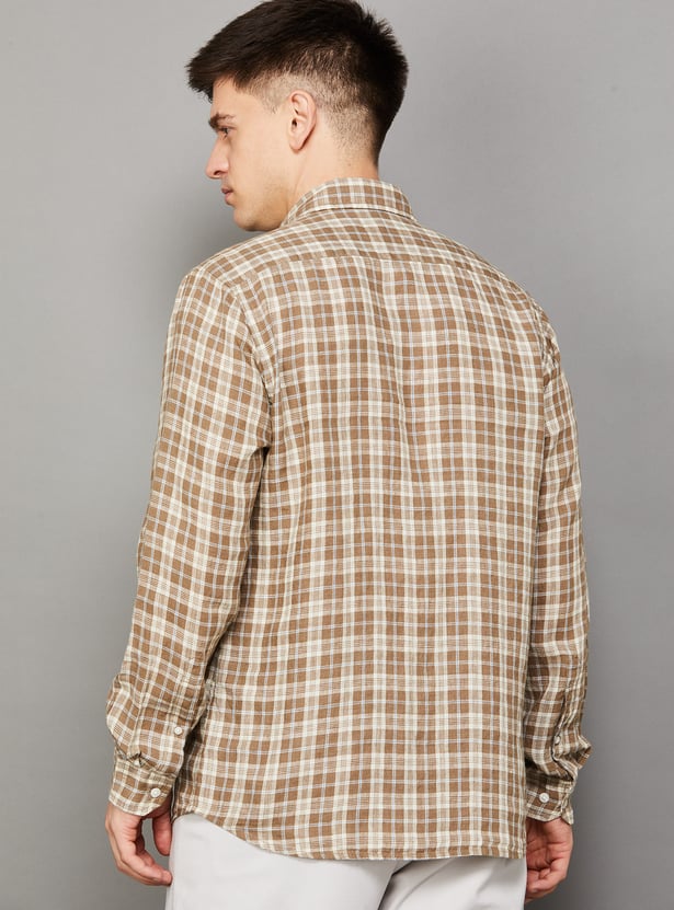 COLORPLUS Checked Regular Fit Shirt