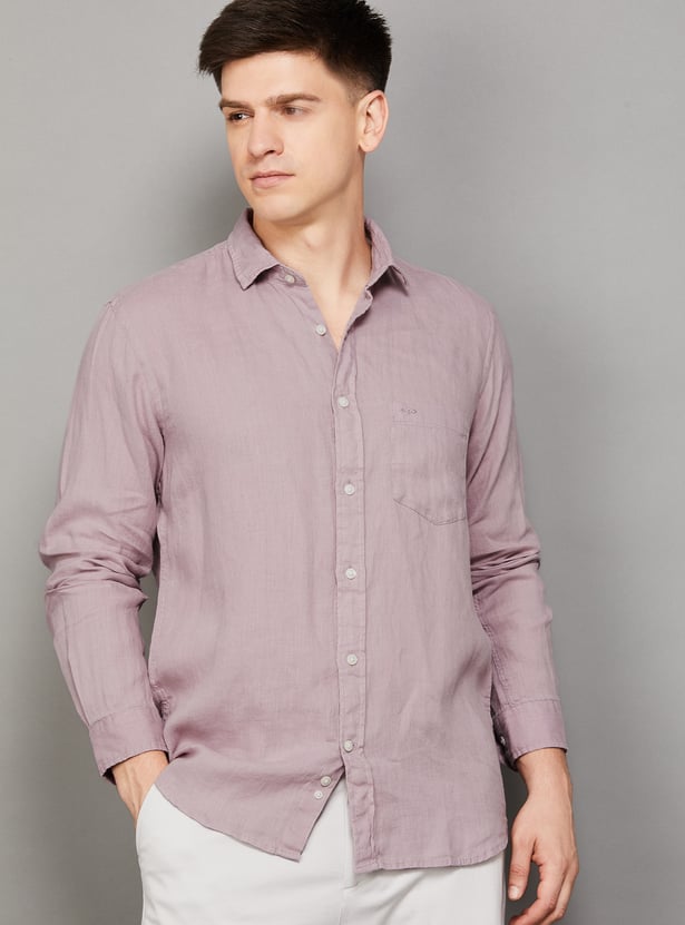 COLORPLUS Solid Regular Fit Shirt