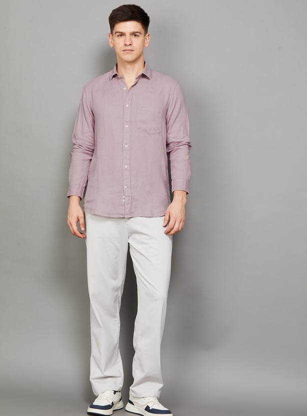 COLORPLUS Solid Regular Fit Shirt