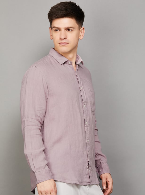 COLORPLUS Solid Regular Fit Shirt