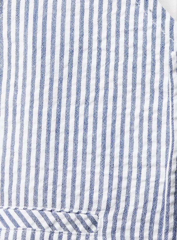 FAME FOREVER Boys Vest Detail Shirt with Bow