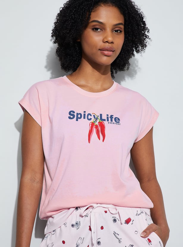 GINGER Printed Lounge T-shirt