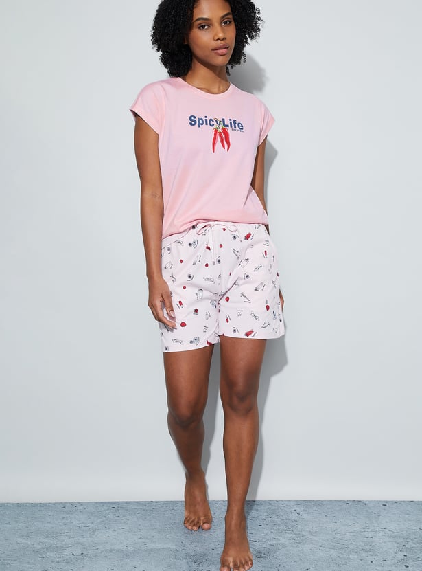 GINGER Printed Lounge T-shirt
