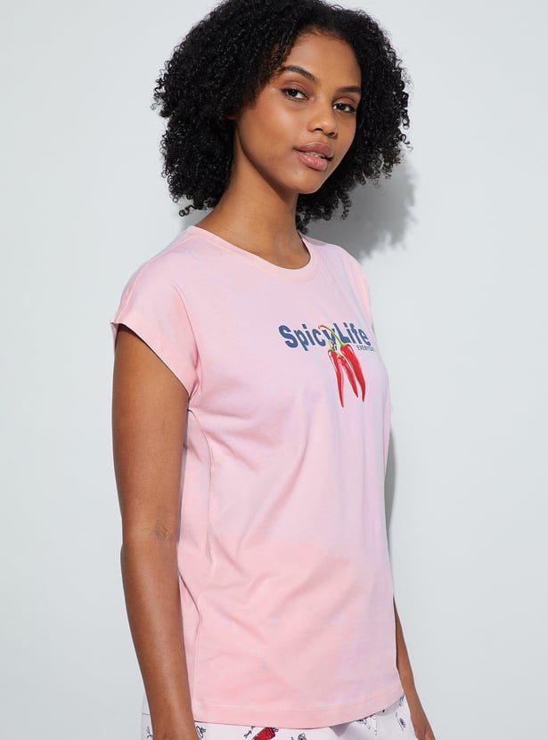 GINGER Printed Lounge T-shirt