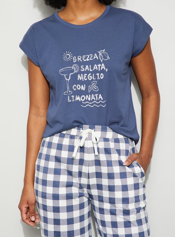 GINGER Printed Lounge T-shirt
