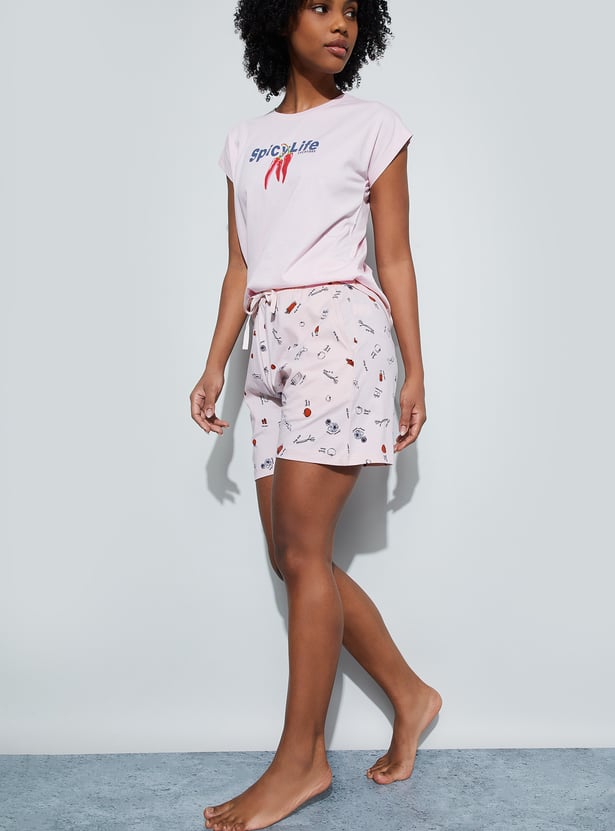 GINGER Printed Lounge Shorts