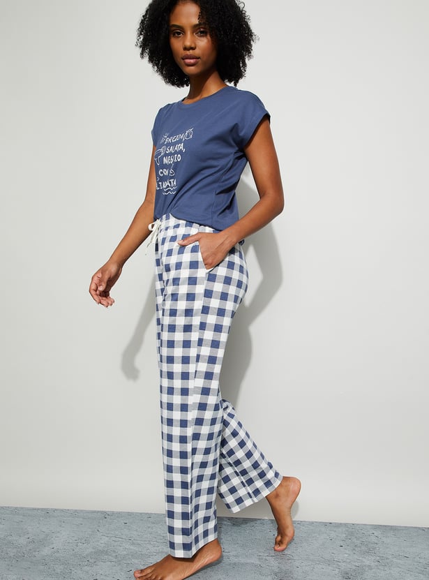 GINGER Checked Lounge Pants