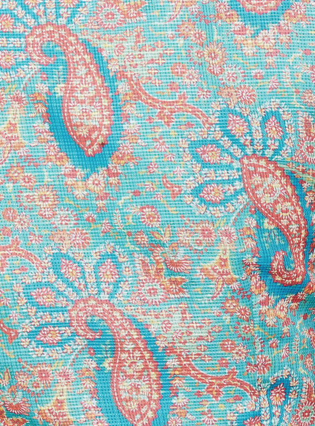 W Paisley Print Straight Kurta