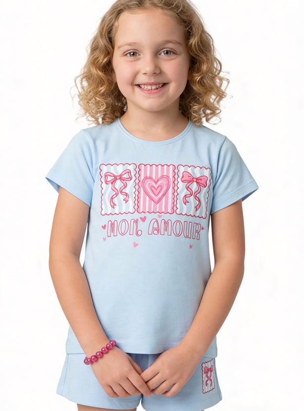 FAME FOREVER Girls Graphic Print T-shirt