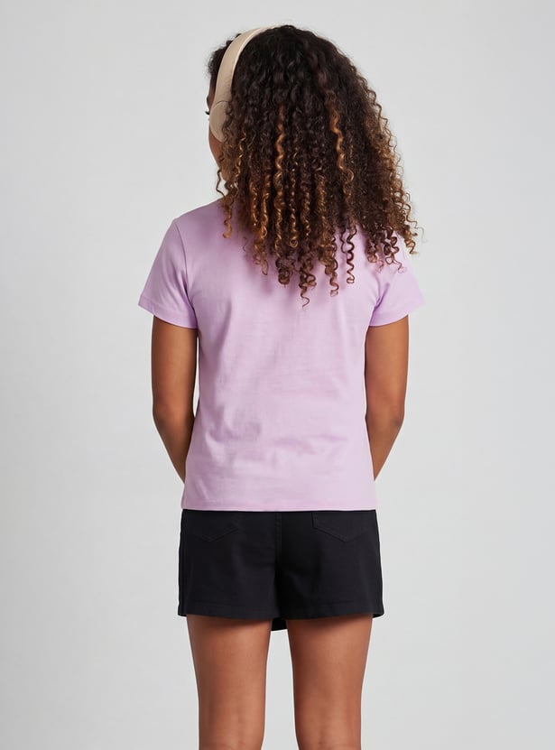 FAME FOREVER Girls Graphic Print T-shirt