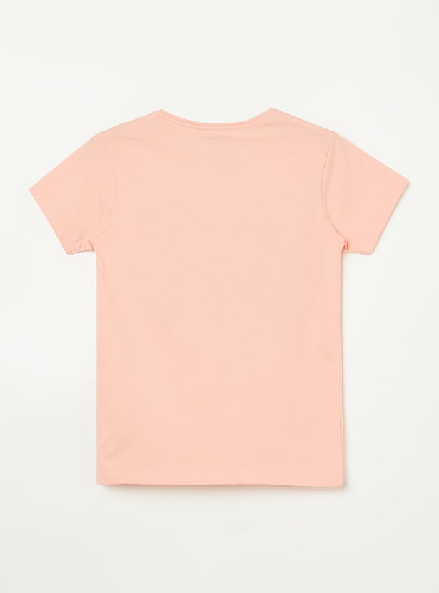 FAME FOREVER Girls Graphic Print T-shirt