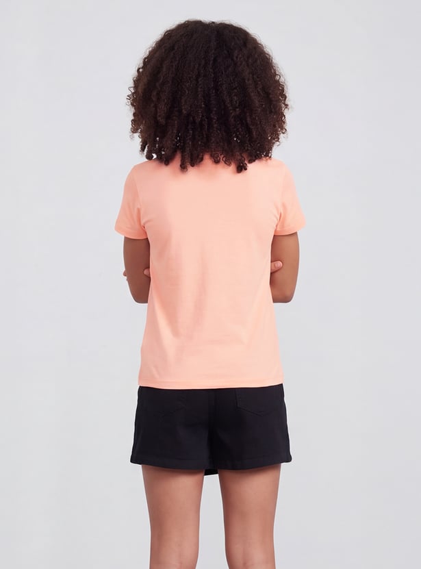 FAME FOREVER Girls Graphic Print T-shirt