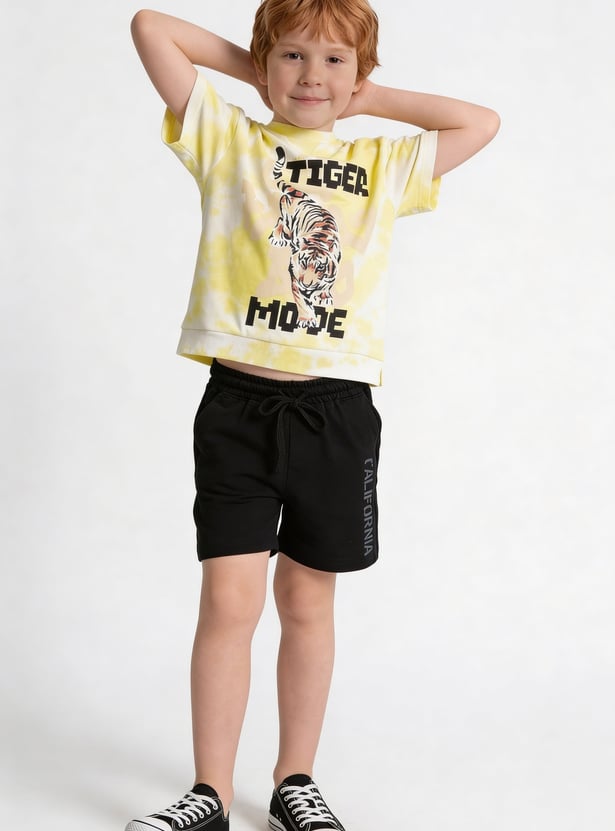 FAME FOREVER Boys Graphic Print Regular Shorts