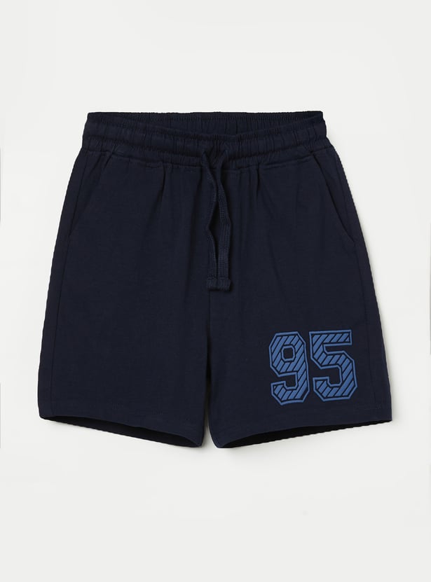 FAME FOREVER Boys Typographic Print Shorts