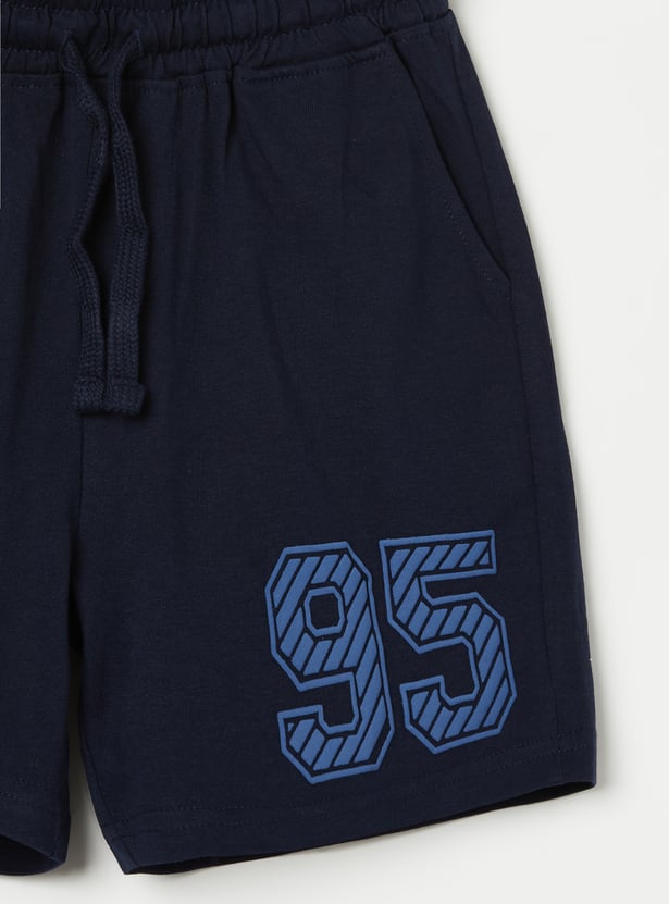 FAME FOREVER Boys Typographic Print Shorts