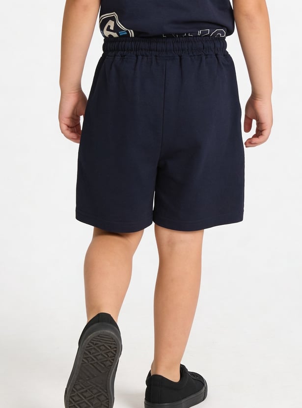 FAME FOREVER Boys Typographic Print Shorts