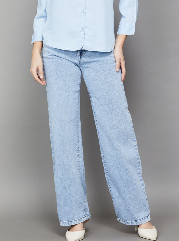KRAUS Solid Baggy Fit Jeans