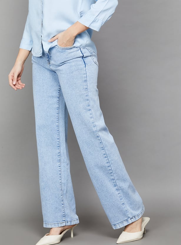 KRAUS Solid Baggy Fit Jeans