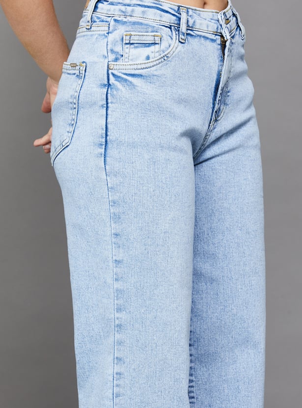 KRAUS Solid Baggy Fit Jeans