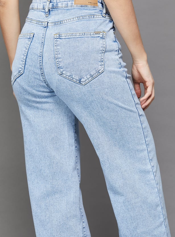 KRAUS Solid Baggy Fit Jeans
