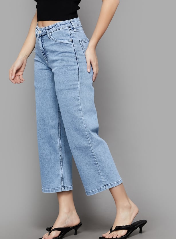KRAUS High-Rise Culottes Jeans