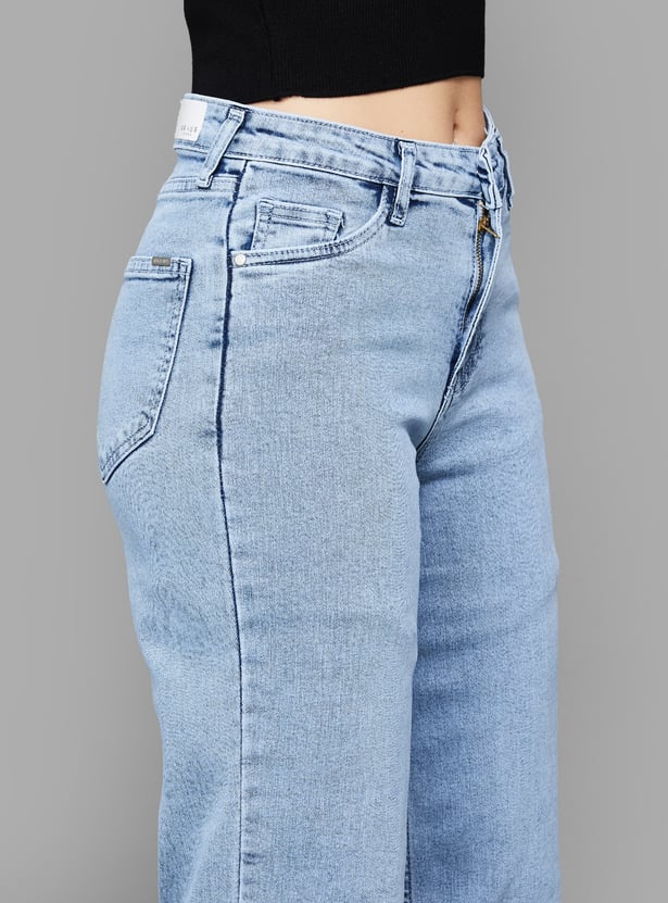 KRAUS High-Rise Culottes Jeans