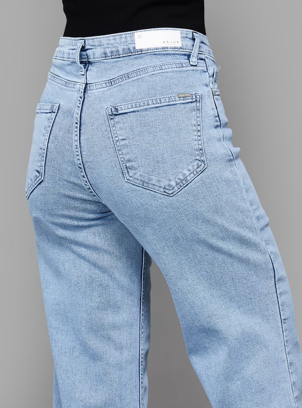 KRAUS High-Rise Culottes Jeans