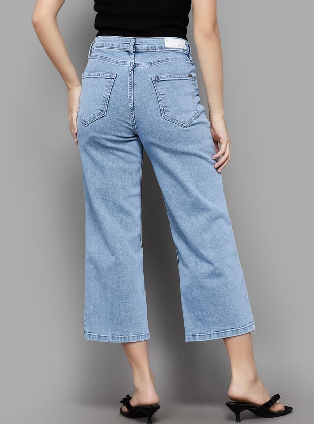 KRAUS High-Rise Culottes Jeans