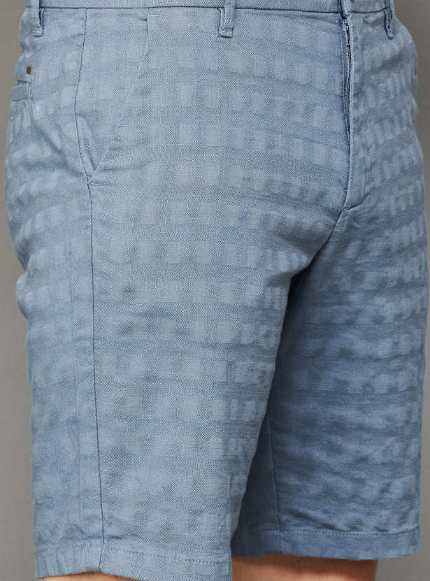 T-BASE Textured Regular Shorts