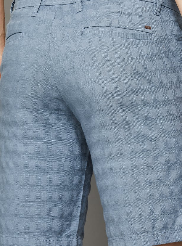 T-BASE Textured Regular Shorts
