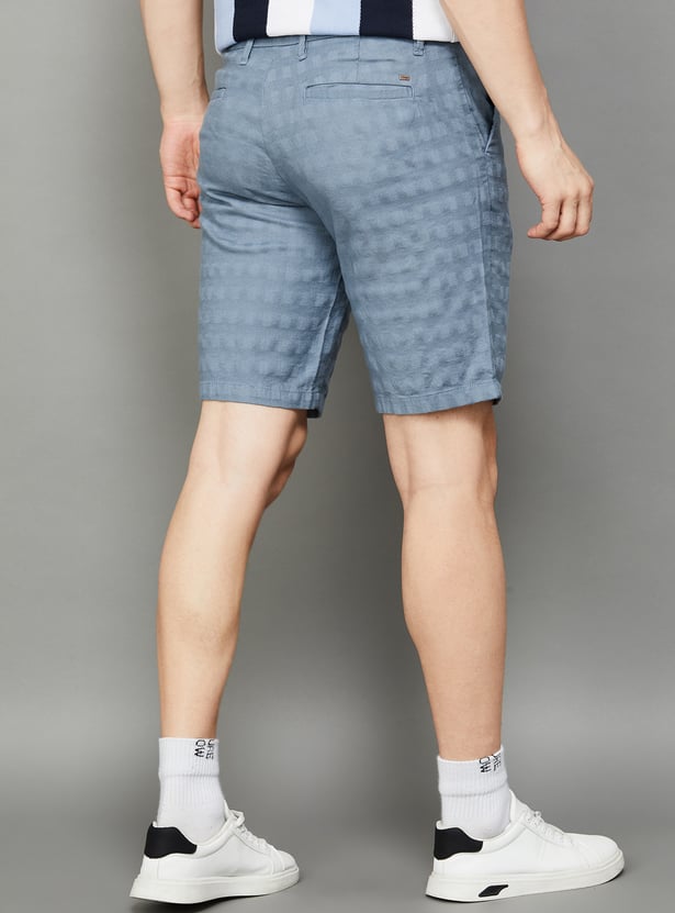 T-BASE Textured Regular Shorts