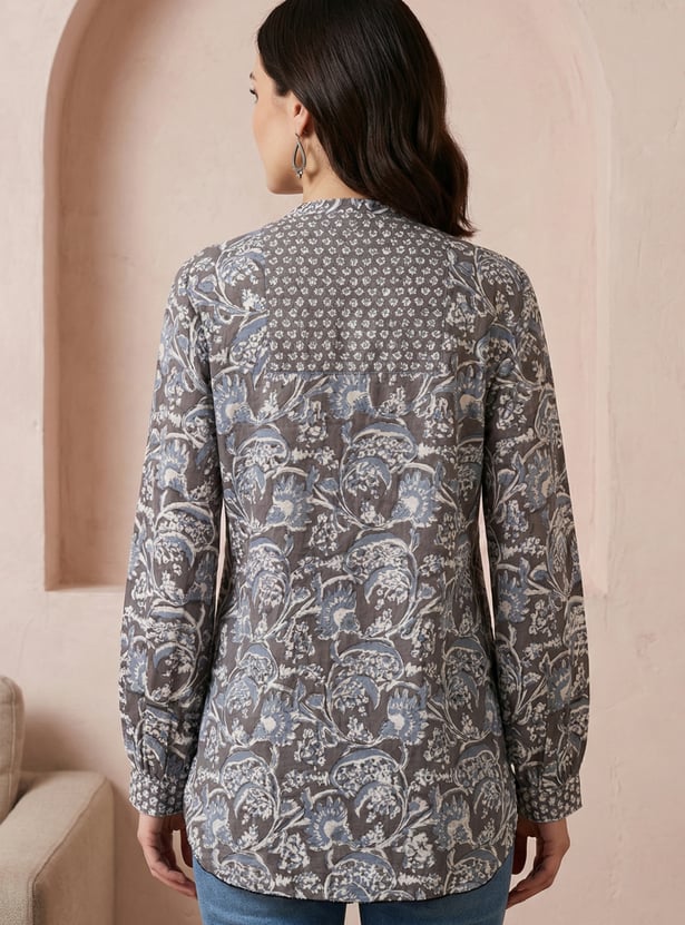 W Floral Print Top
