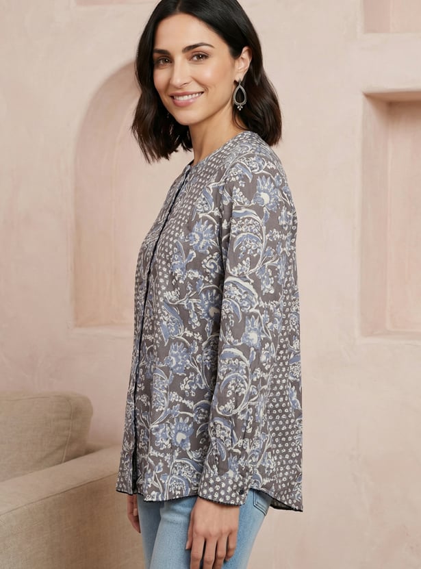 W Floral Print Top