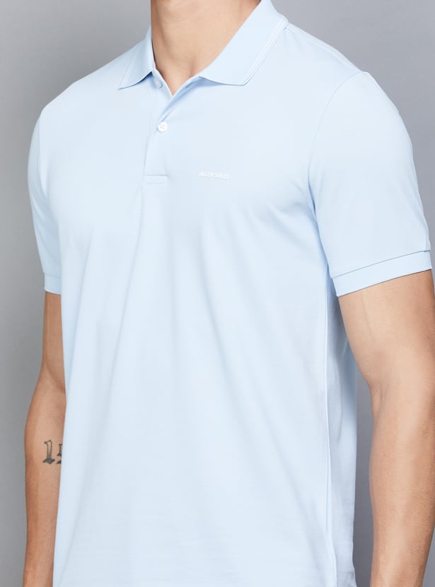 ALLEN SOLLY Solid Polo T-shirt