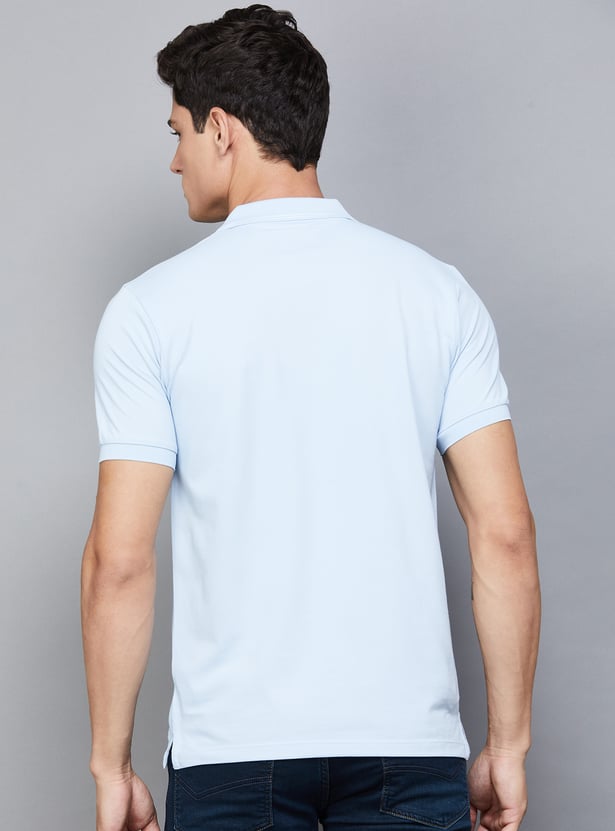 ALLEN SOLLY Solid Polo T-shirt