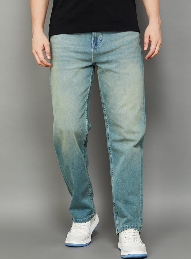 BEING HUMAN Stonewashed Regular Tapered Jeans