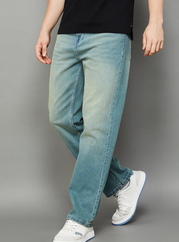 BEING HUMAN Stonewashed Regular Tapered Jeans