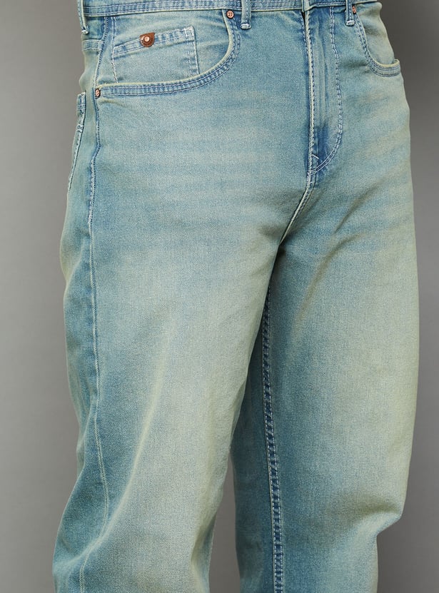 BEING HUMAN Stonewashed Regular Tapered Jeans