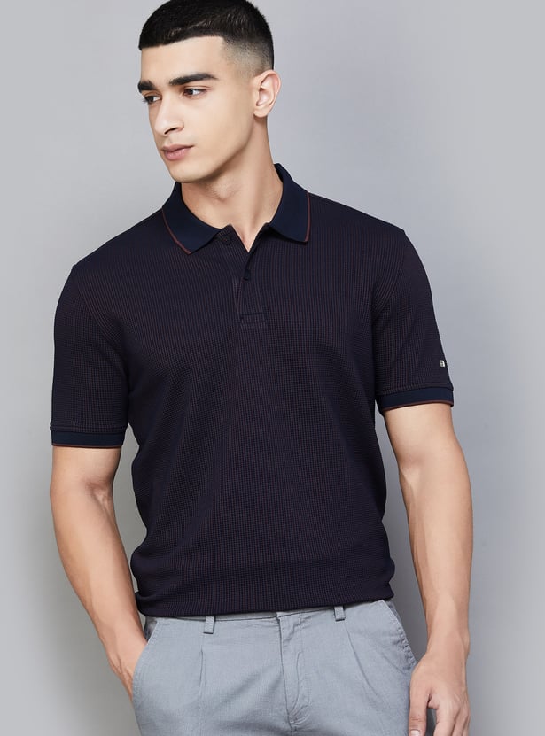 ARROW SPORT Textured Polo T-shirt