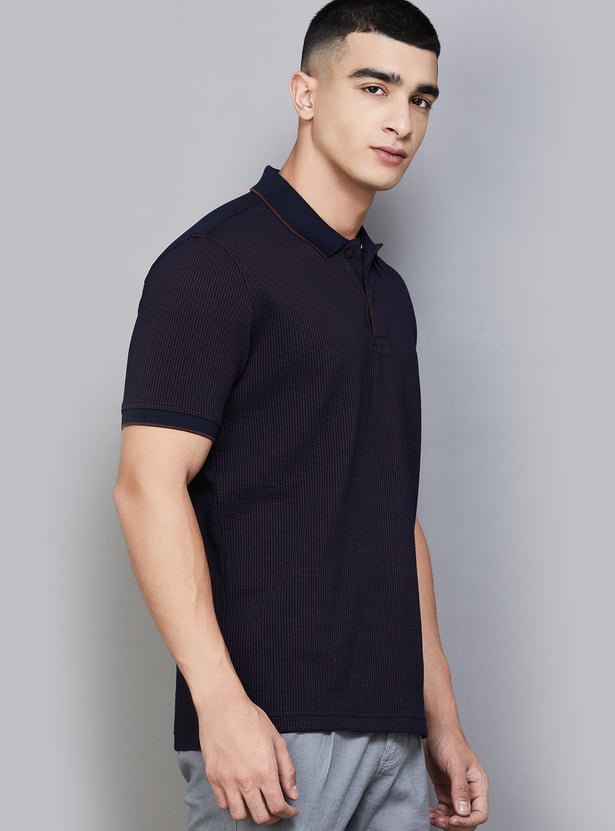 ARROW SPORT Textured Polo T-shirt
