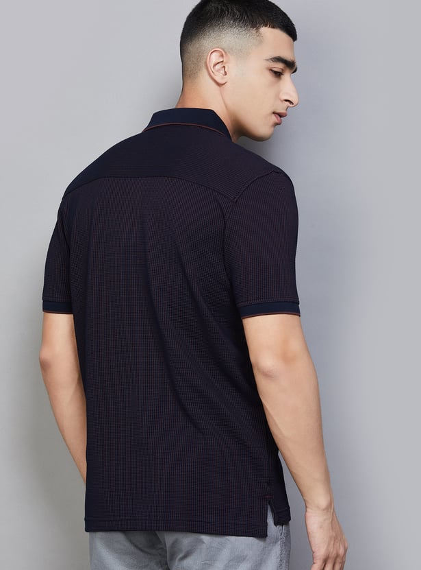 ARROW SPORT Textured Polo T-shirt