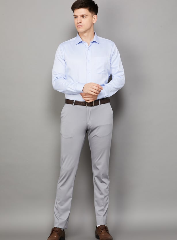 PARK AVENUE Textured Regular Formal Shirt