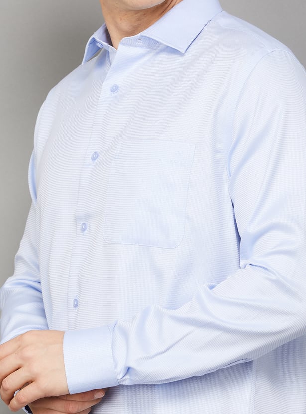 PARK AVENUE Textured Regular Formal Shirt