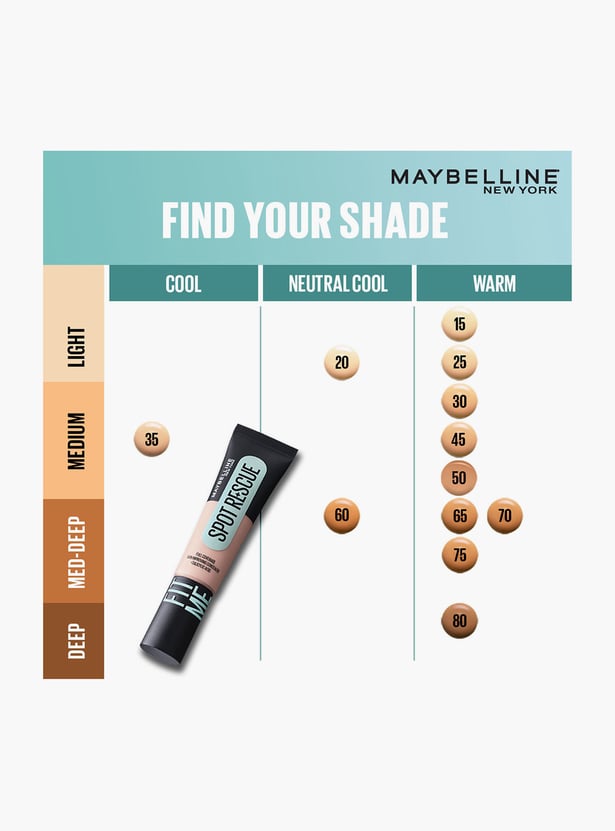 MAYBELLINE Fit Me Spot Rescue Full Coverage Concealer - Shade 15 - 15ml
