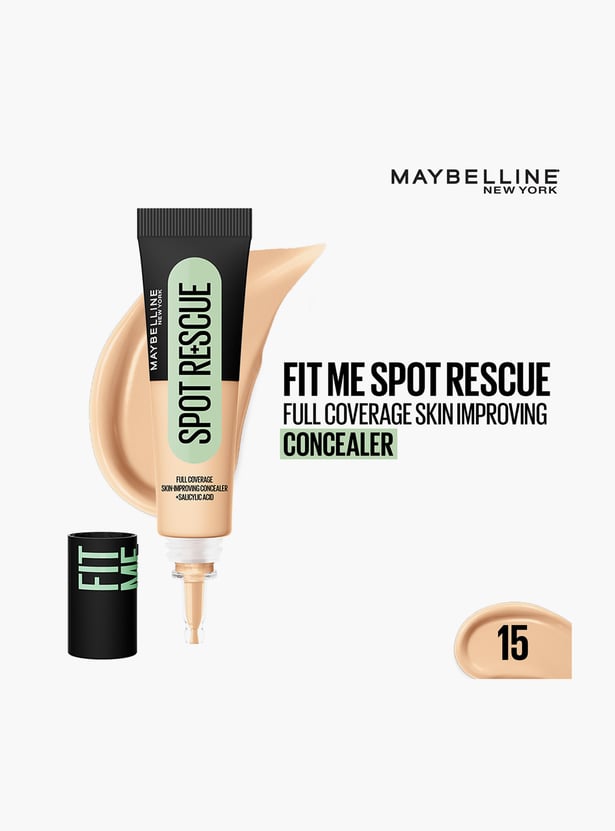 MAYBELLINE Fit Me Spot Rescue Full Coverage Concealer - Shade 15 - 15ml